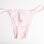 Tanga rosa clarinho com detalhe em tule | Loungerie. Foto: Tricia Vieira / Fotoarena