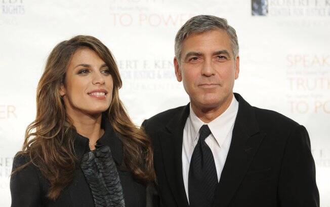 Clooney e a atual namorada, Elisabetta Canalis
