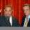 Em 26 de maio de 2003, presidente Néstor Kirchner e o líder cubano Fidel Castro são vistos no palácio governamental em Buenos Aires