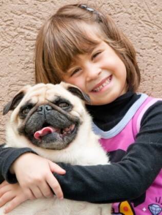 Laura e seu pug: pais exigem participação da filha nos cuidados com o bichinho