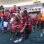 Ronaldinho entrou no gramado do Engenhão rodeado de pequenos torcedores do Flamengo