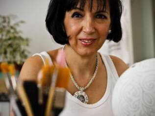 Iris Galetti, física e professora de pintura, sofreu um infarto atípico grave em janeiro de 2008