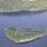 <span>Vista aérea da ilha de Utoya, na Noruega, onde fica o acampamento atacado por um atirador nesta sexta-feira</span> - <strong>Foto: AP</strong>