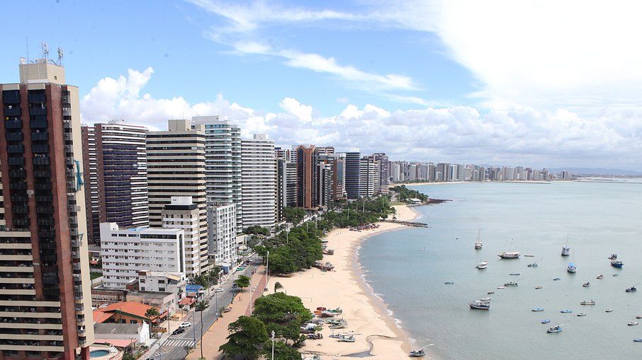Orla da praia cearense 