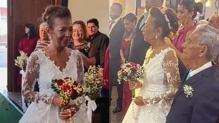 Sem nunca ter namorado, idosa de 70 anos encontra amor e se casa Sem nunca ter namorado, idosa de 70 anos encontra amor e se casa