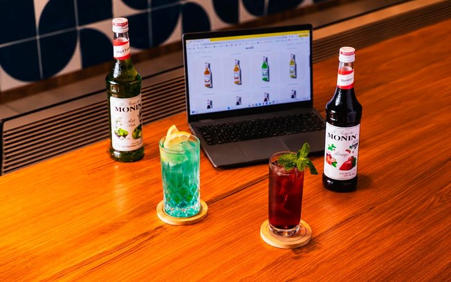 MONIN, marca de xaropes para drinks, lança e-commerce