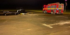 Homem invade aeroporto, tenta decolar e derruba helicóptero em MG