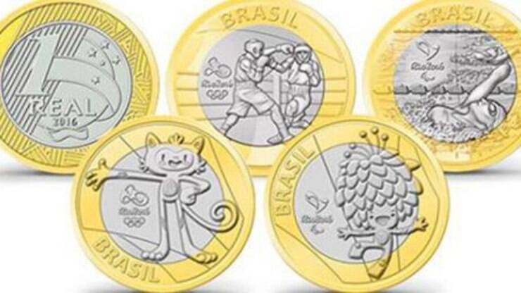 Moedas de R$ 1 da Rio 2016 são vendidas por até R$ 7 mil na internet