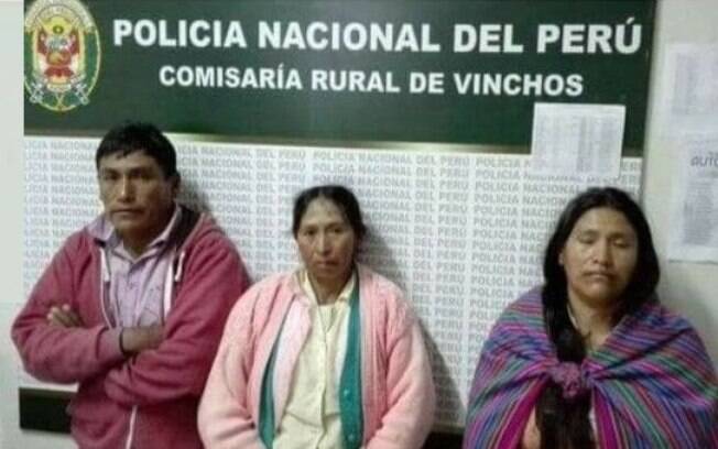 Percy Quispe, Marcelina Suane e Aurelia Quispe foram detidos após assassinarem a mãe de 75 anos em ritual satânico
