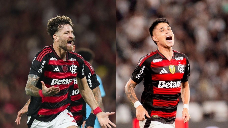Léo Pereira e Luiz Araújo foram peças importantes no título Léo Pereira e Luiz Araújo foram peças importantes no título