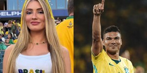 Esposa de Casemiro reage após jogador ser chamado de "burro"
