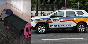 Foragido tenta se esconder em mala para não ser preso
