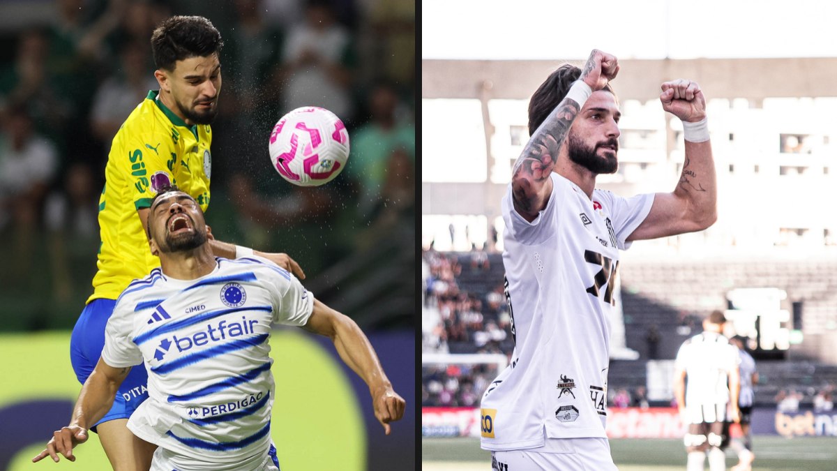 Palmeiras e Cruzeiro lutam pelo título; Santos foge do Z-4 Palmeiras e Cruzeiro lutam pelo título; Santos foge do Z-4