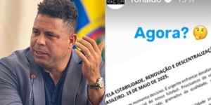Ronaldo ironiza manifesto de federações brasileiras: 'Agora?'