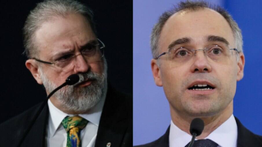 Procurador-geral da República, Augusto Aras, e ex-ministro da Justiça e indicado de Bolsonaro para o STF, André Mendonça