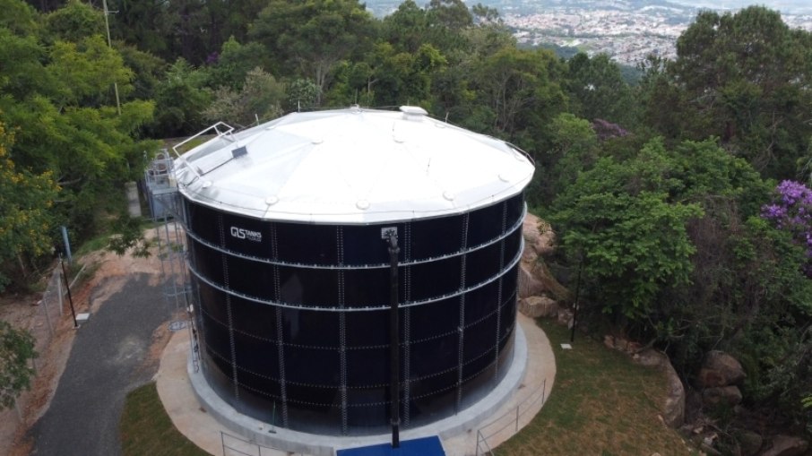 Reservatório da Sanebavi em Vinhedo