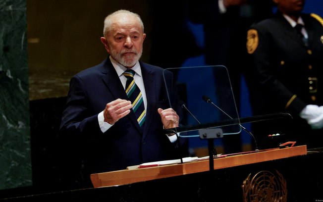 Lula fala no início da 79ª sessão da Assembleia Geral da ONU, em 2024, em Nova York Lula fala no início da 79ª sessão da Assembleia Geral da ONU, em 2024, em Nova York