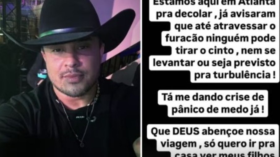 Cantor Kauan relata crise de pânico em viagem de avião