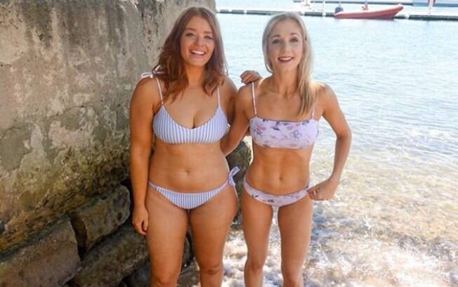 As irmãs australianas criaram a conta no Instagram para mostrar que não existe um 'tipo certo' de corpo feminino