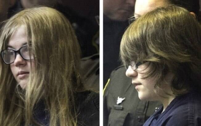 Morgan Geyser (esq.) e Anissa E. Weier, ambas com 12 anos à época do crime, responderão como adultas por tentativa de homicídio