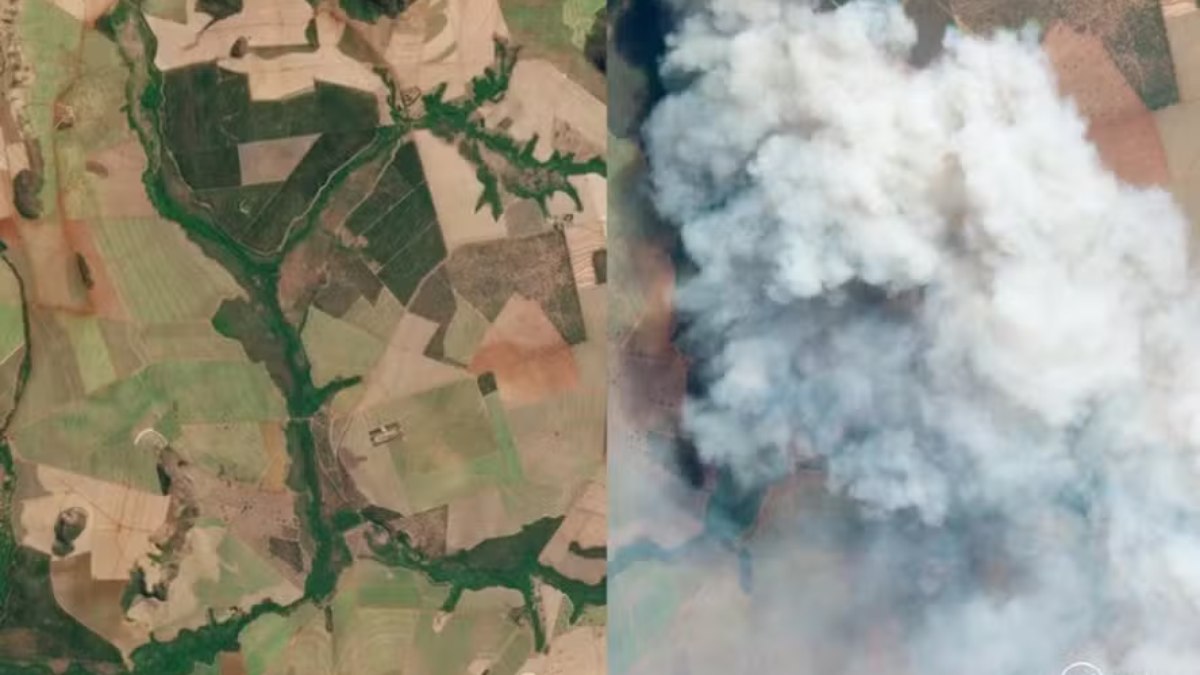 Imagens mostram como ficou a região em SP após incêndio