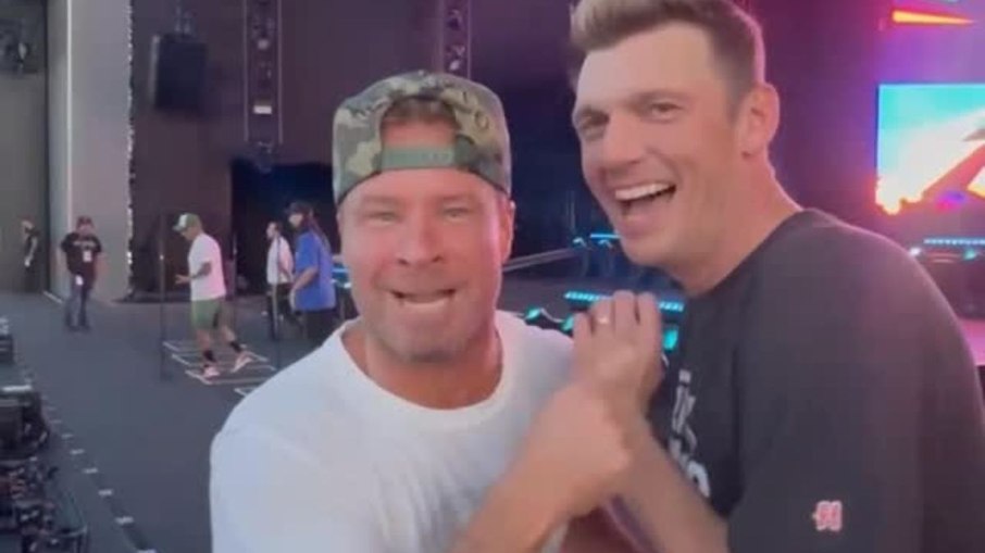 Backstreet Boys mostram bastidores de ensaio antes de show no The Town Backstreet Boys mostram bastidores de ensaio antes de show no The Town