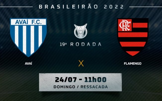 Avaí x Flamengo: prováveis times, desfalques e onde assistir