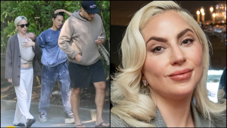 Lady Gaga é flagrada com bebê no colo e levanta rumores