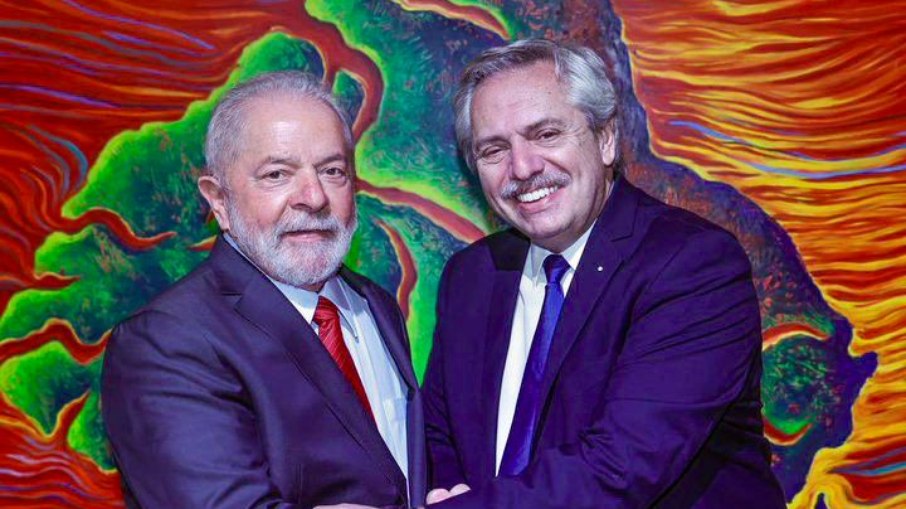 O presidente da Argentina e Lula