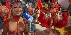 Gkay aposta em fantasia transparente e faz revelações no Carnaval