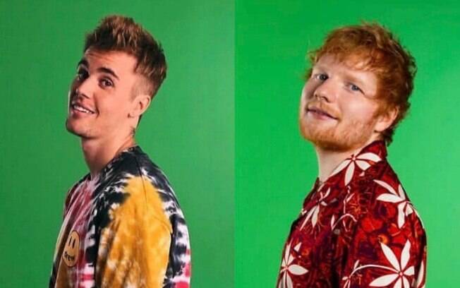 Justin Bieber e Ed Sheeran divulgam clipe de 