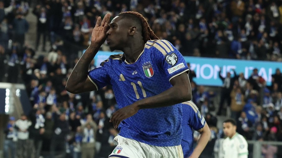 Moise Kean balançou as redes em Itália x Irlanda do Norte