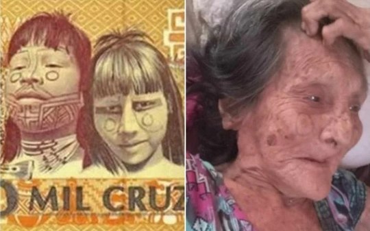 Morre Jijukè, indígena que estampou a nota de mil cruzeiros