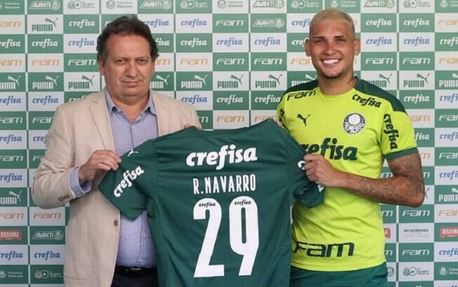 Rafael Navarro se diz 'pronto' para ser o centroavante do Palmeiras: 'Sou movido a desafios'