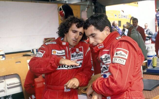 Alain Prost e Ayrton Senna fizeram uma das maiores rivalidades da história da Fórmula 1