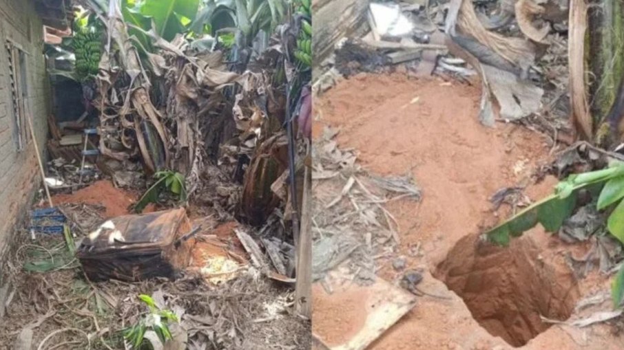 Homem matou a companheira, colocou corpo dentro de mala e enterrou no quintal Homem matou a companheira, colocou corpo dentro de mala e enterrou no quintal