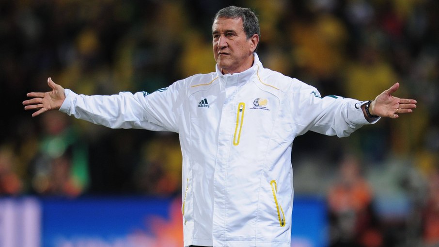 Carlos Alberto Parreira à frente da seleção da África do Sul