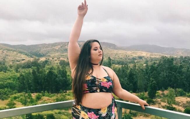 Natalie Hage é uma modelo obesa e já conta com mais de 121 mil seguidores apenas em sua página na rede social Instagram