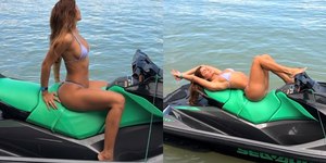 Hariany Almeida posa de biquíni em jet ski e encanta seguidores