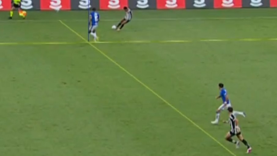 Santos divulgou imagem que contesta gol anulado por impedimento