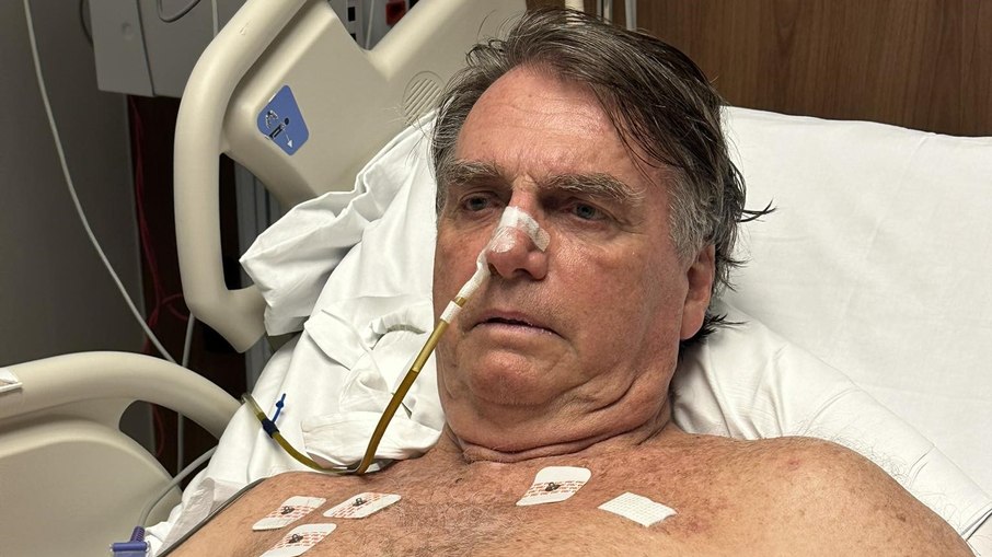 O ex-presidente Jair Bolsonaro está internado desde o dia 13 O ex-presidente Jair Bolsonaro está internado desde o dia 13