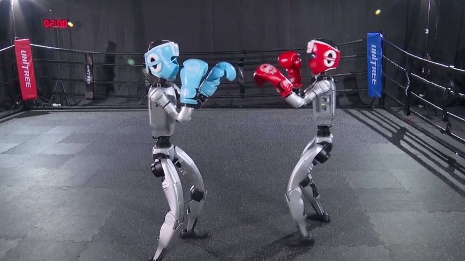 Briga de Robôs! Humanoides saem no soco em ringue na China