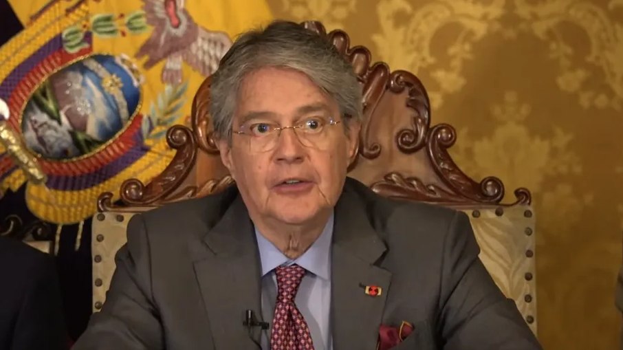 Presidente do Equador, Guillermo Lasso, fez um pronunciamento durante a madrugada desta quinta-feira (10) sobre o assassinato de Fernando Villavicencio