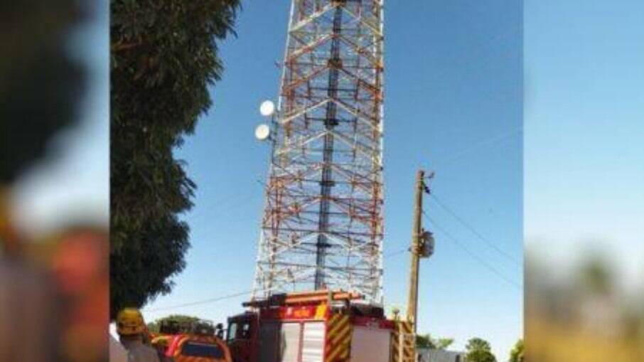 Homem é atacado por enxame de abelhas enquanto estava em uma torre a mais de 20 metros do chão 