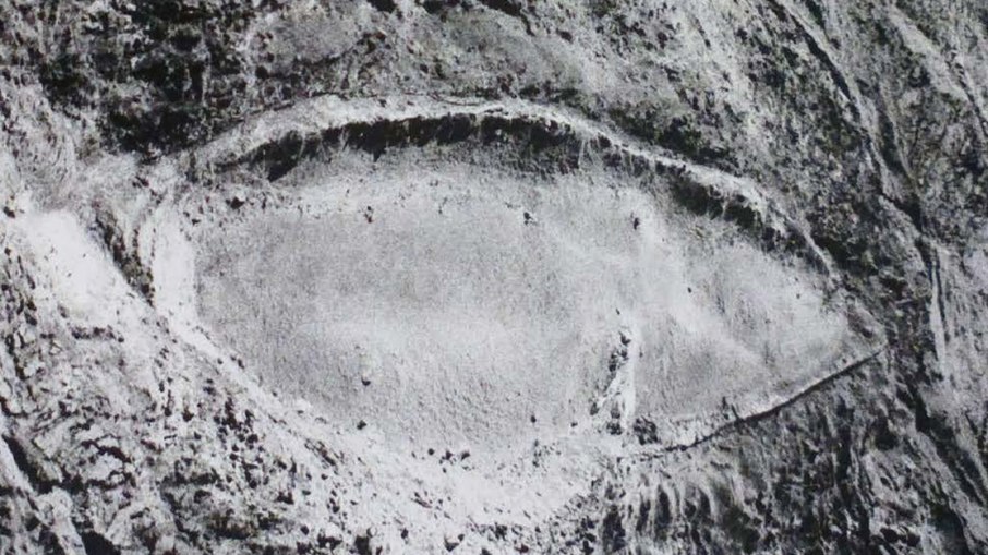 Fotografia aérea de 1961, que chamou a atenção do mundo para o local Fotografia aérea de 1961, que chamou a atenção do mundo para o local