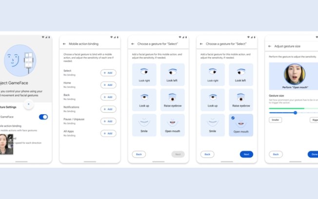 Project GameFace | Android lança modo para controlar sistema com o rosto