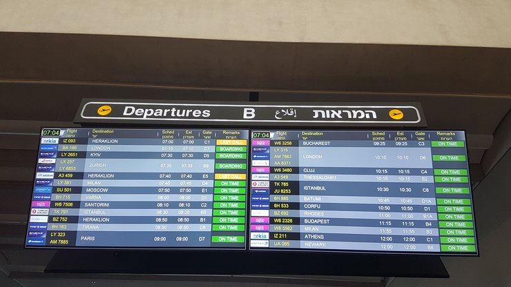 Israel pretende retomar as viagens aéreas internacionais