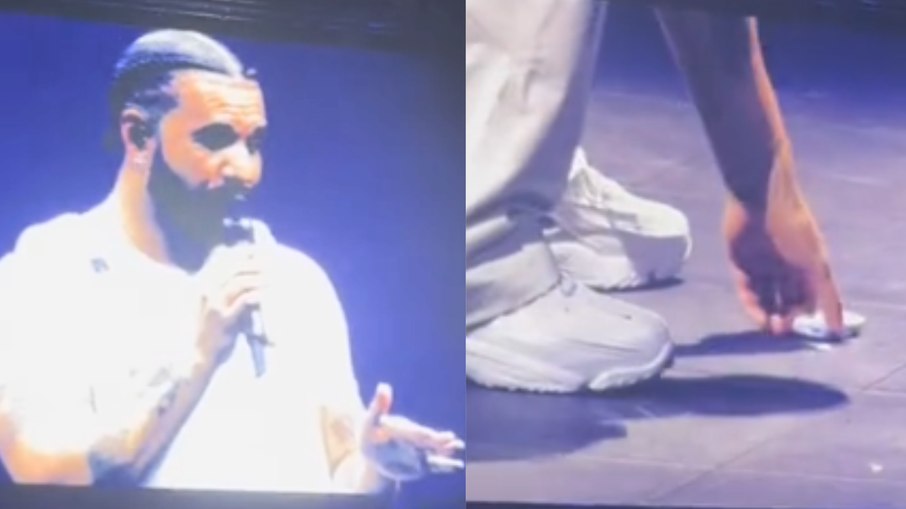 Fã atira vape em Drake e rapper dá sermão sobre 'levar a vida a sério'
