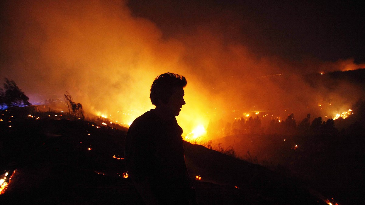 Chile decreta toque de recolher em municípios afetados por incêndios florestais