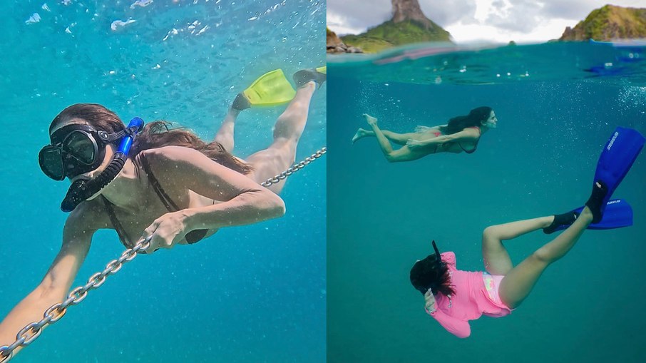 Deborah Secco optou por curtiu as férias em Fernando de Noronha